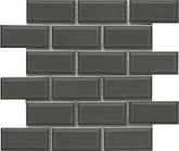 Emser Tile Reward Series F27REWAGR1112MBV Porcelain Mosaic Tile, 12 in L Tile, 11 in W Tile, Pressed Edge, Bevel Pattern